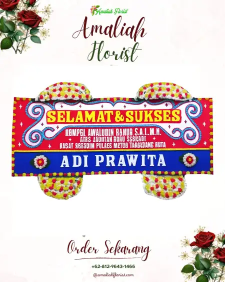 Papan Bunga Ucapan Selamat Pragu